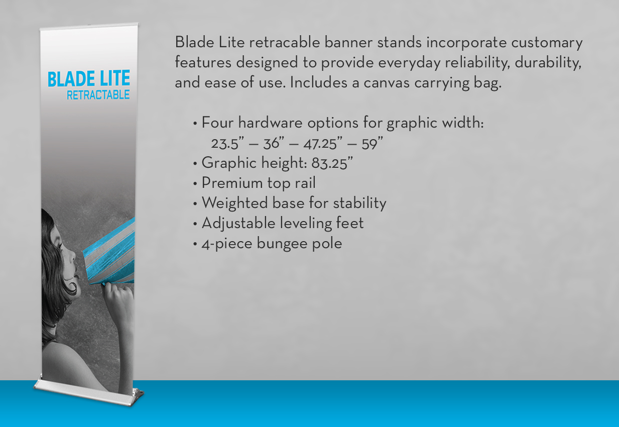 Blade Lite Retractable Banner Stand