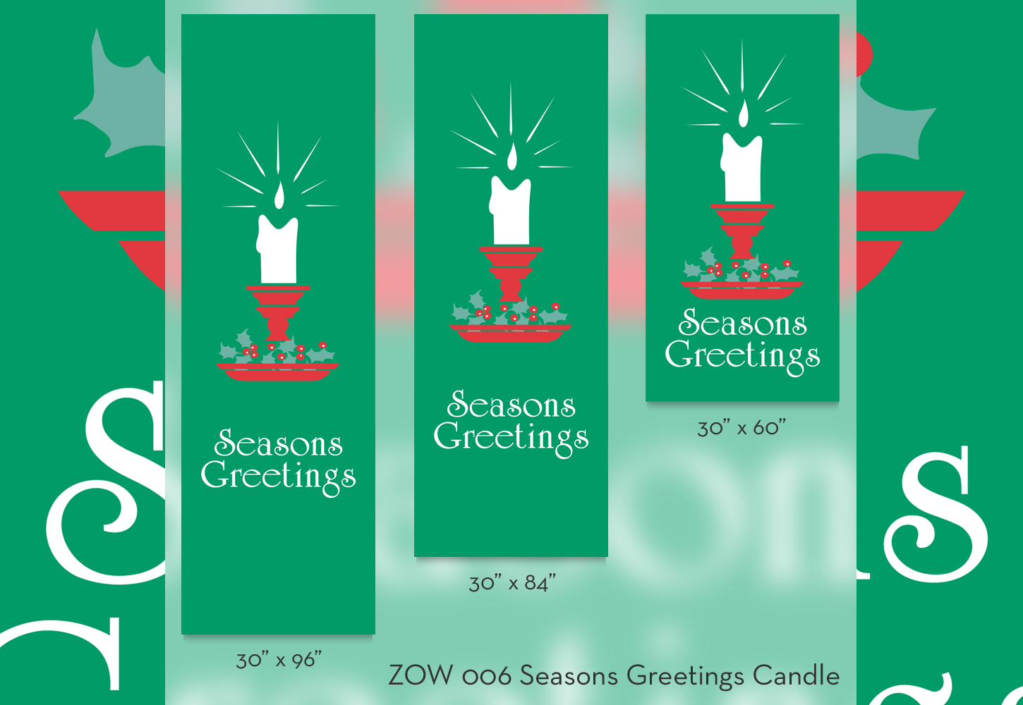 ZOW 006 Seasons Greetings Candle ZOW 006 Seasons Greetings Candle
