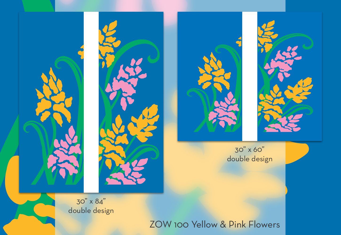 ZOW 100 Yellow & Pink Flowers ZOW 100 Yellow & Pink Flowers