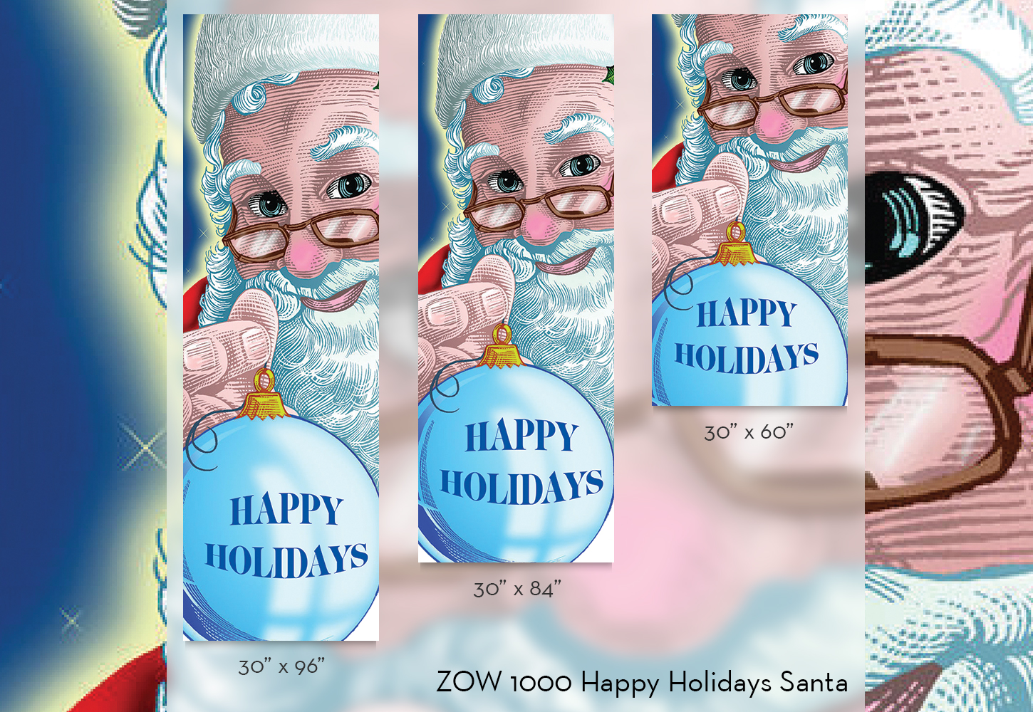 ZOW 1000 Happy Holidays Santa