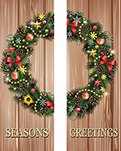 ZOW 1006 Wreath On Rustic Boards