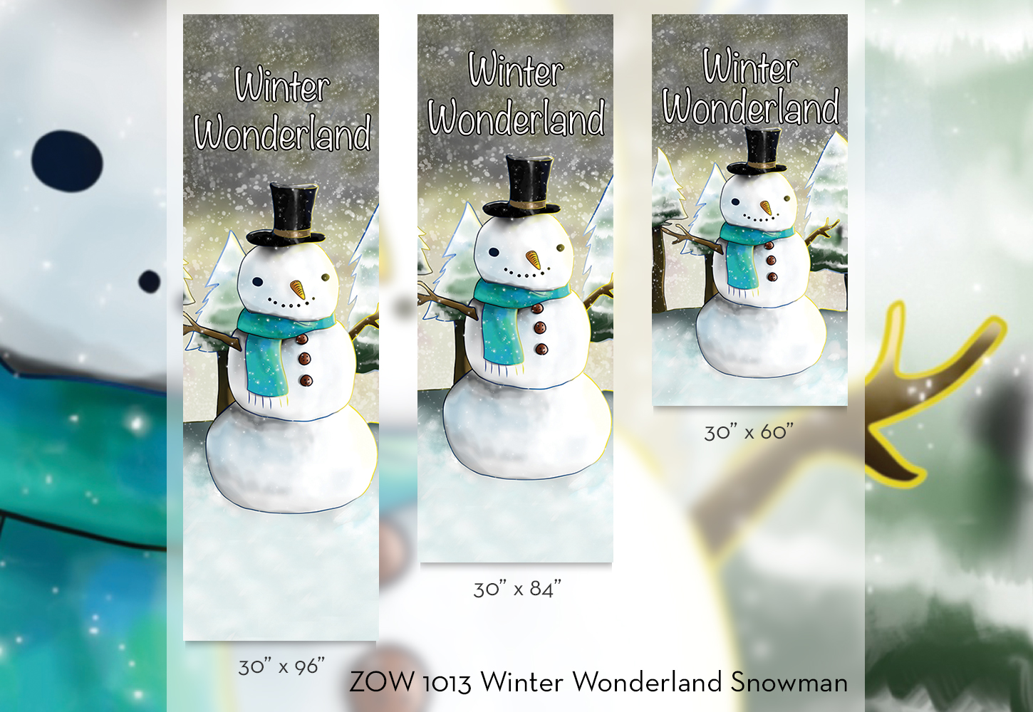 ZOW 1013 Winter Wonderland Snowman