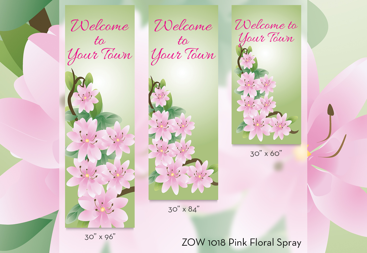 ZOW 1018 Pink Floral Spray ZOW 1018 Pink Floral Spray
