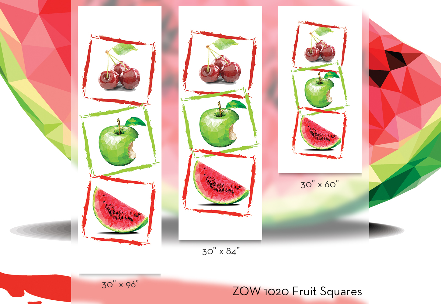 ZOW 1020 Fruit Squares ZOW 1020 Fruit Squares