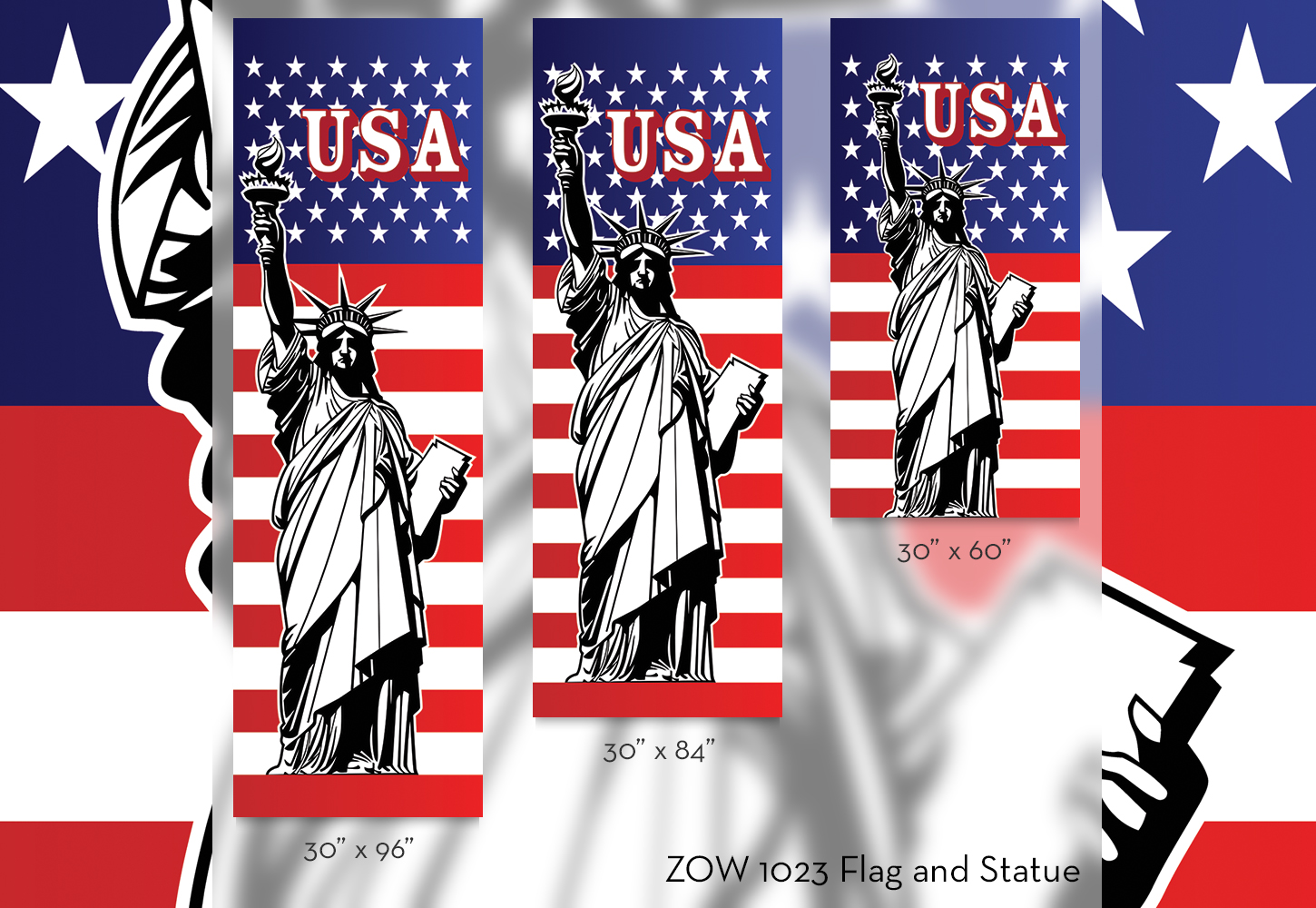 ZOW 1023 Flag and Statue ZOW 1023 Flag and Statue