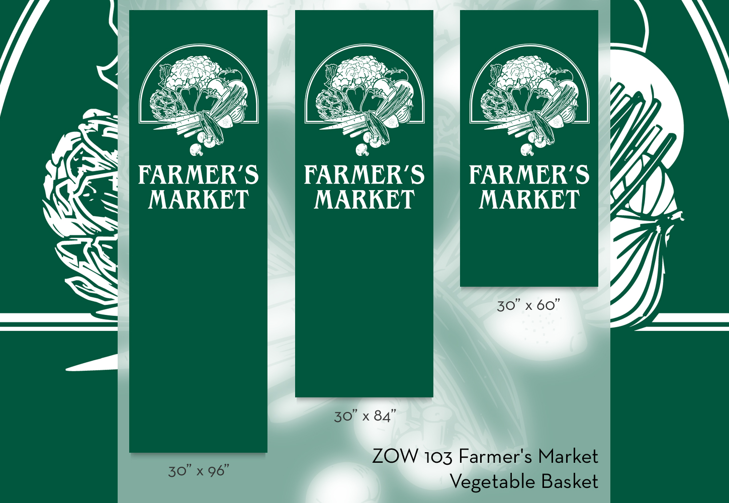 ZOW 103 Farmer's Market Vegetable Basket