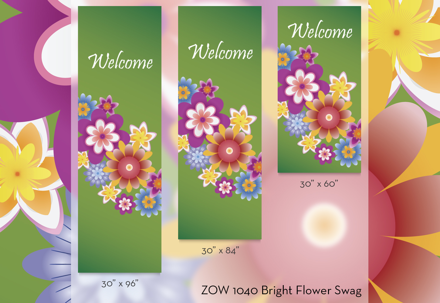 ZOW 1040 Bright Flower Swag