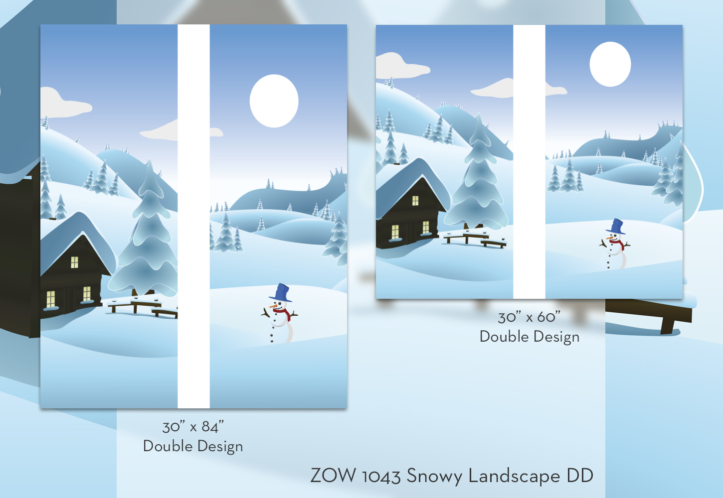 ZOW 1043 Snowy Landscape DD ZOW 1043 Snowy Landscape DD