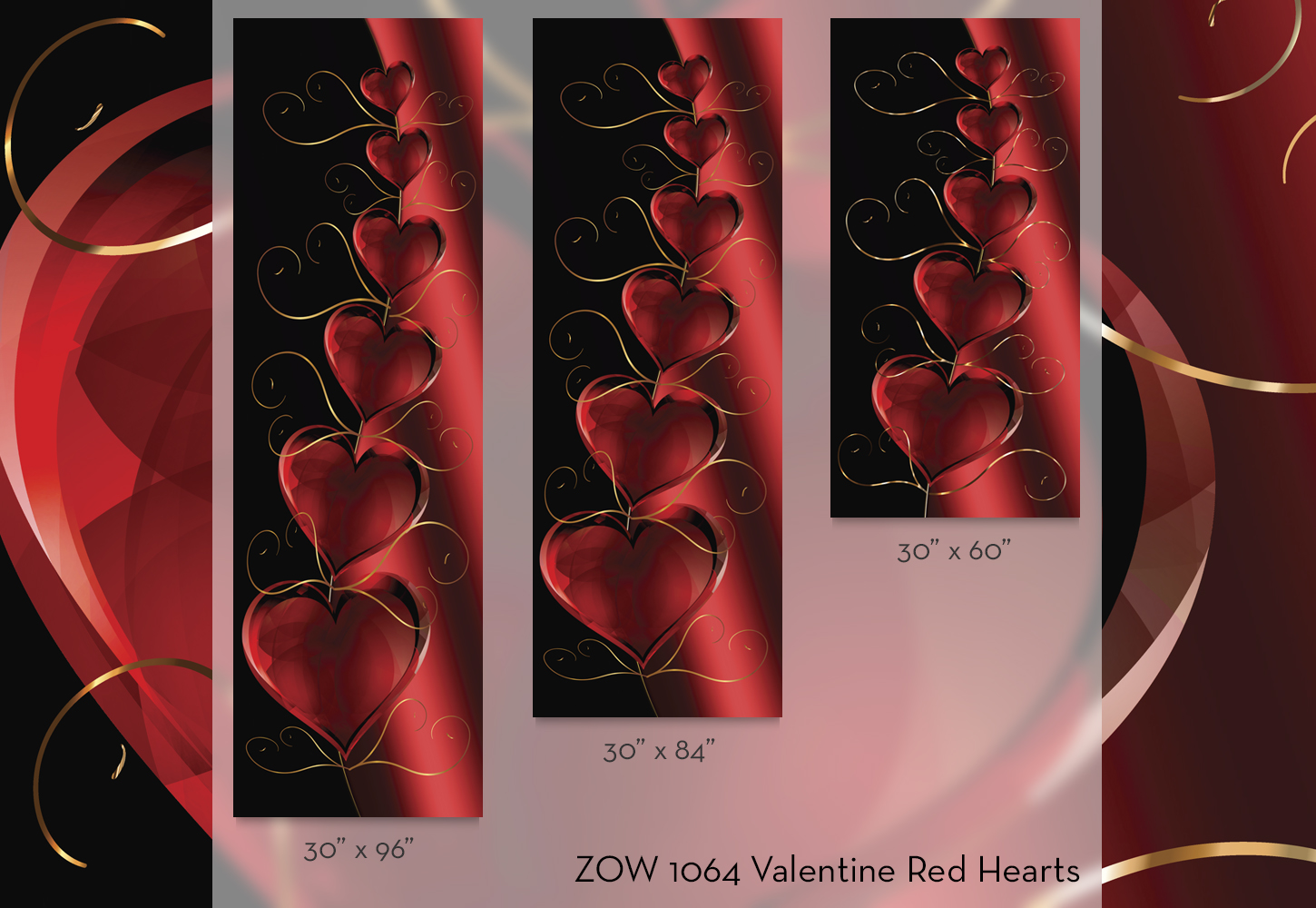 ZOW 1064 Valentine Red Hearts ZOW 1064 Valentine Red Hearts