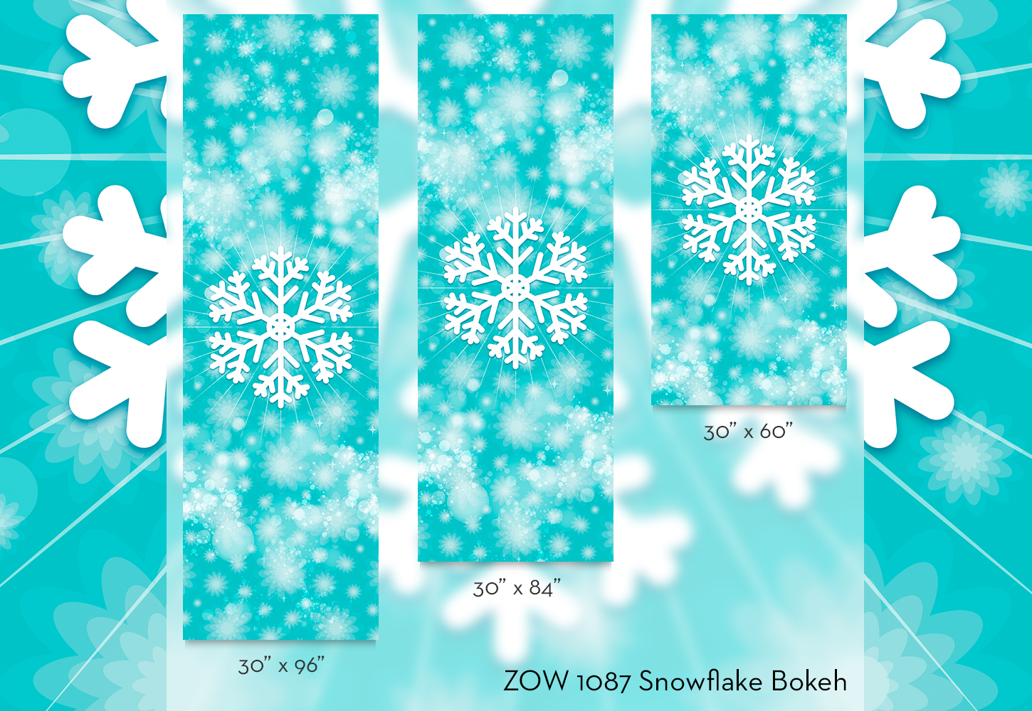 ZOW 1087 Snowflake Bokeh