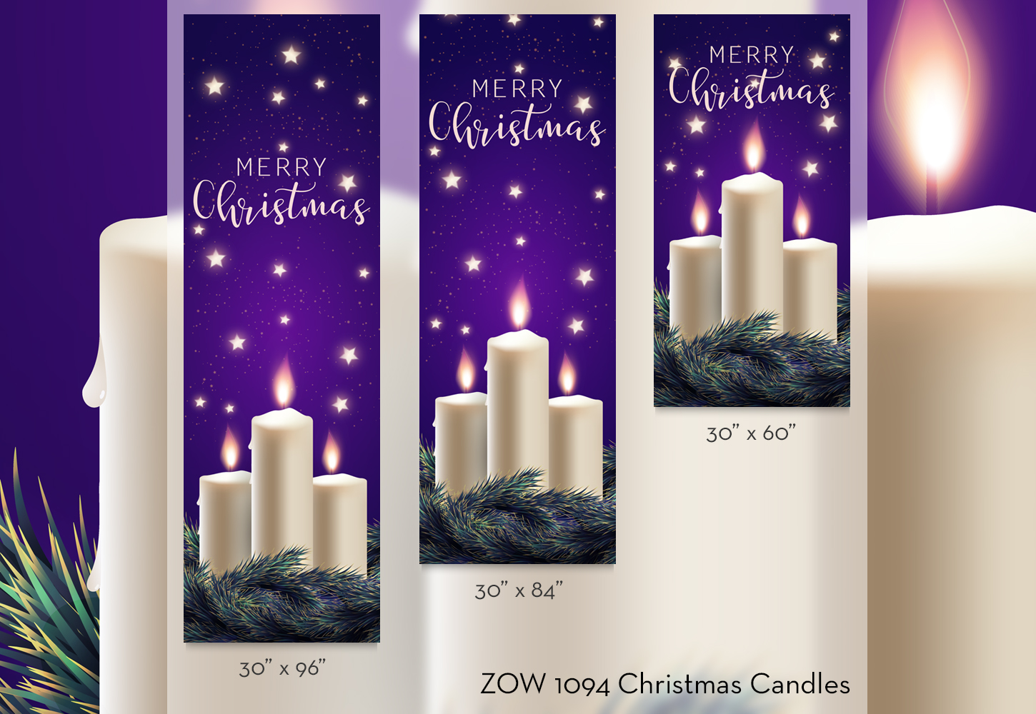 ZOW 1094 Christmas Candles