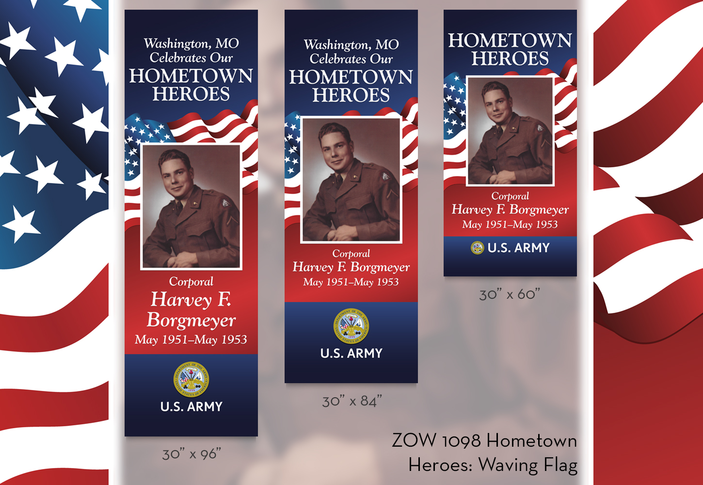 ZOW 1098 Hometown Heroes: Waving Flag
