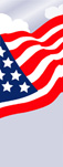 zow 111JR American Flag with Clouds
