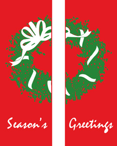 ZOW 116 Season's Greetings Double Wreath