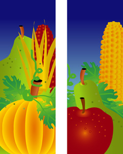 zow 501FW Fall Fruit Corn & Pumpkin