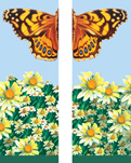 ZOW 502SS Butterfly & Daisies