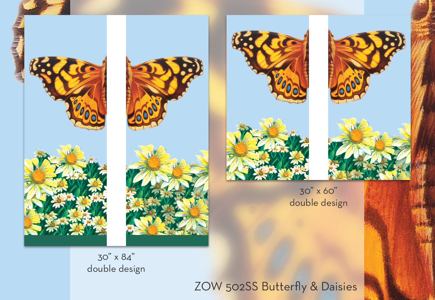 ZOW 502SS Butterfly & Daisies ZOW 502SS Butterfly & Daisies