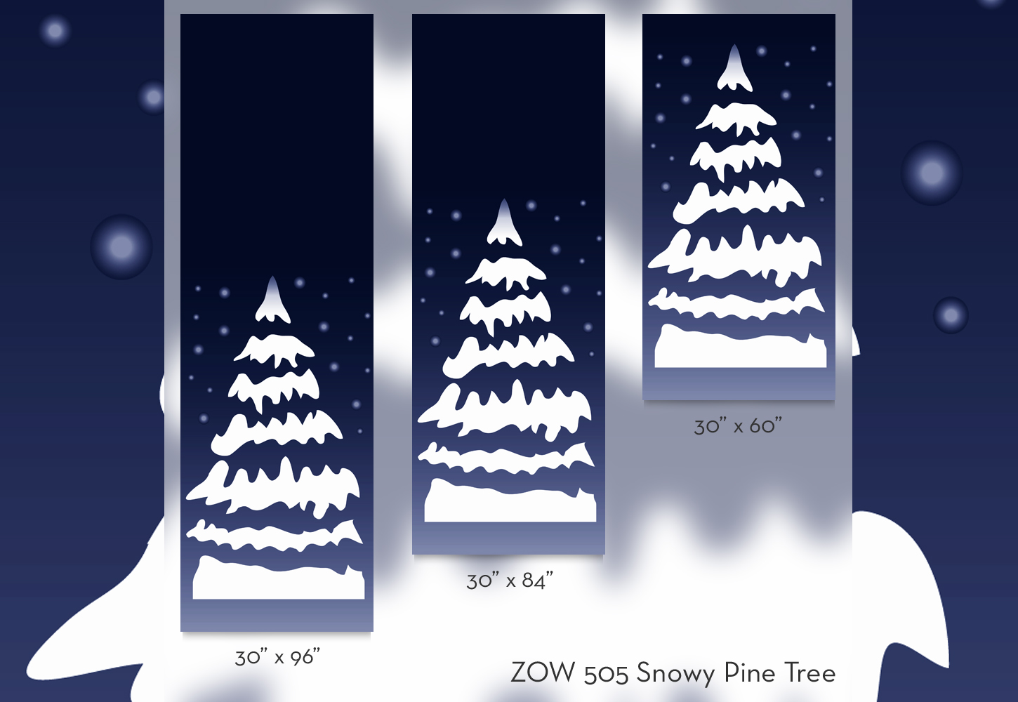 ZOW 505 Snowy Pine Tree