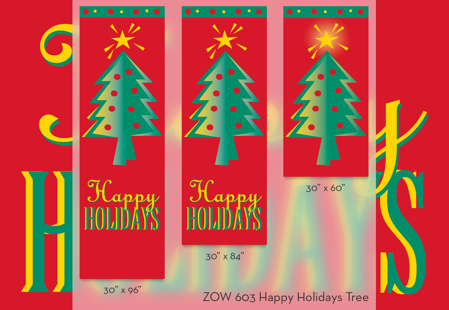 ZOW 603 Happy Holidays Tree