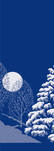 ZOW 604 Winter Scene Trees & Moon