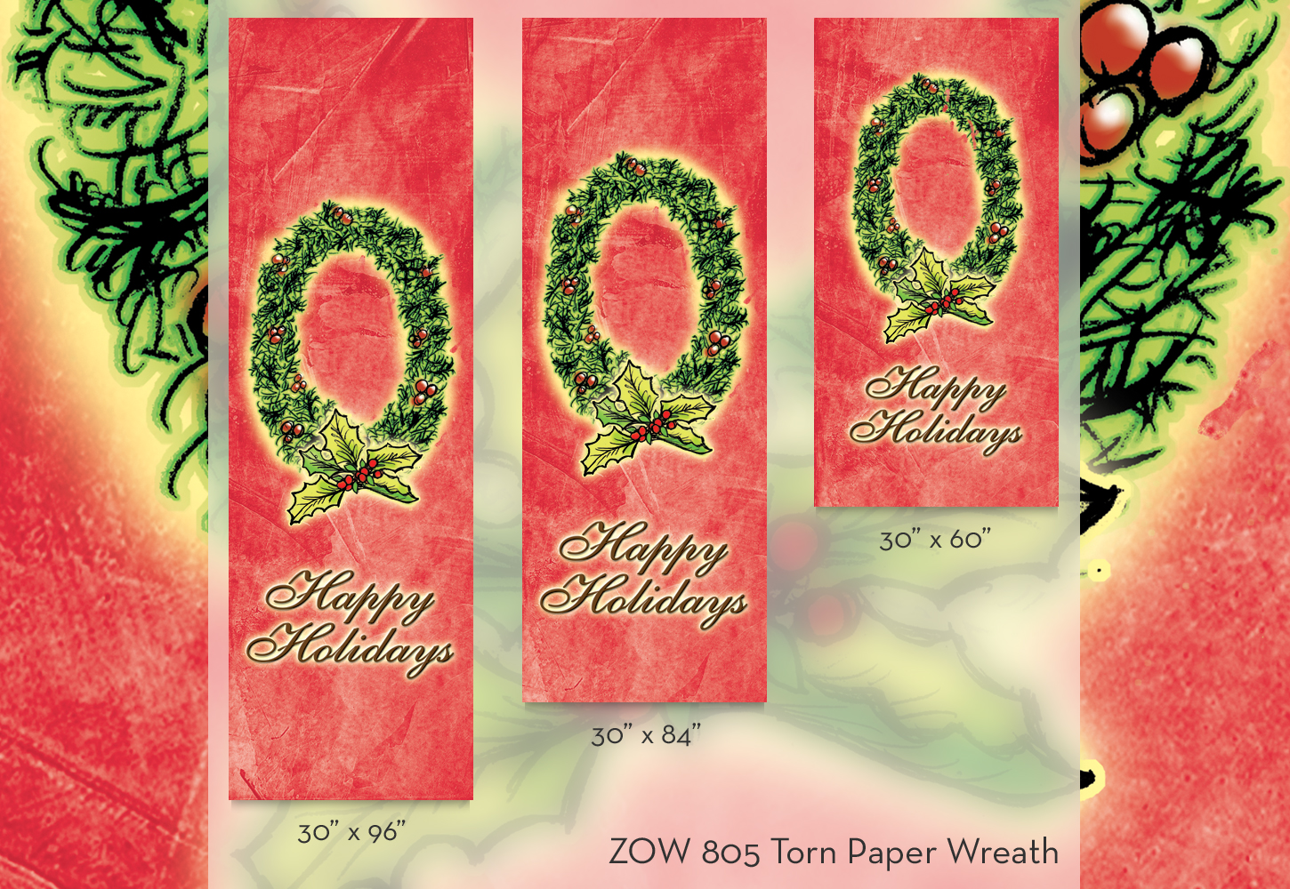 ZOW 805 Torn Paper Wreath ZOW 805 Torn Paper Wreath