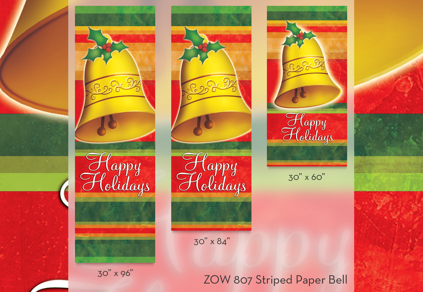 ZOW 807 Striped Paper Bell ZOW 807 Striped Paper Bell