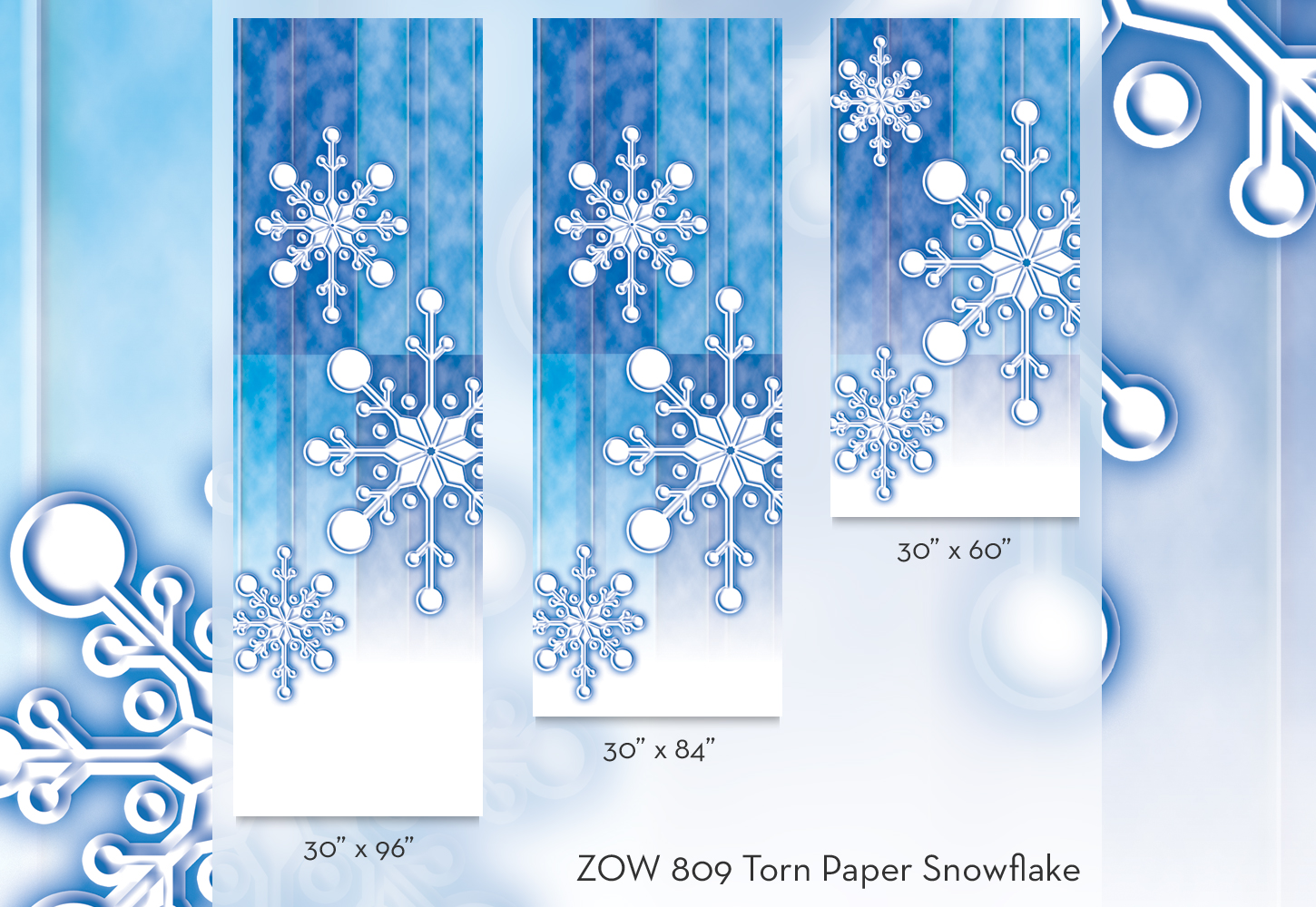 ZOW 809 Torn Paper Snowflake