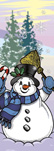 zow 816 Snowman with Broom