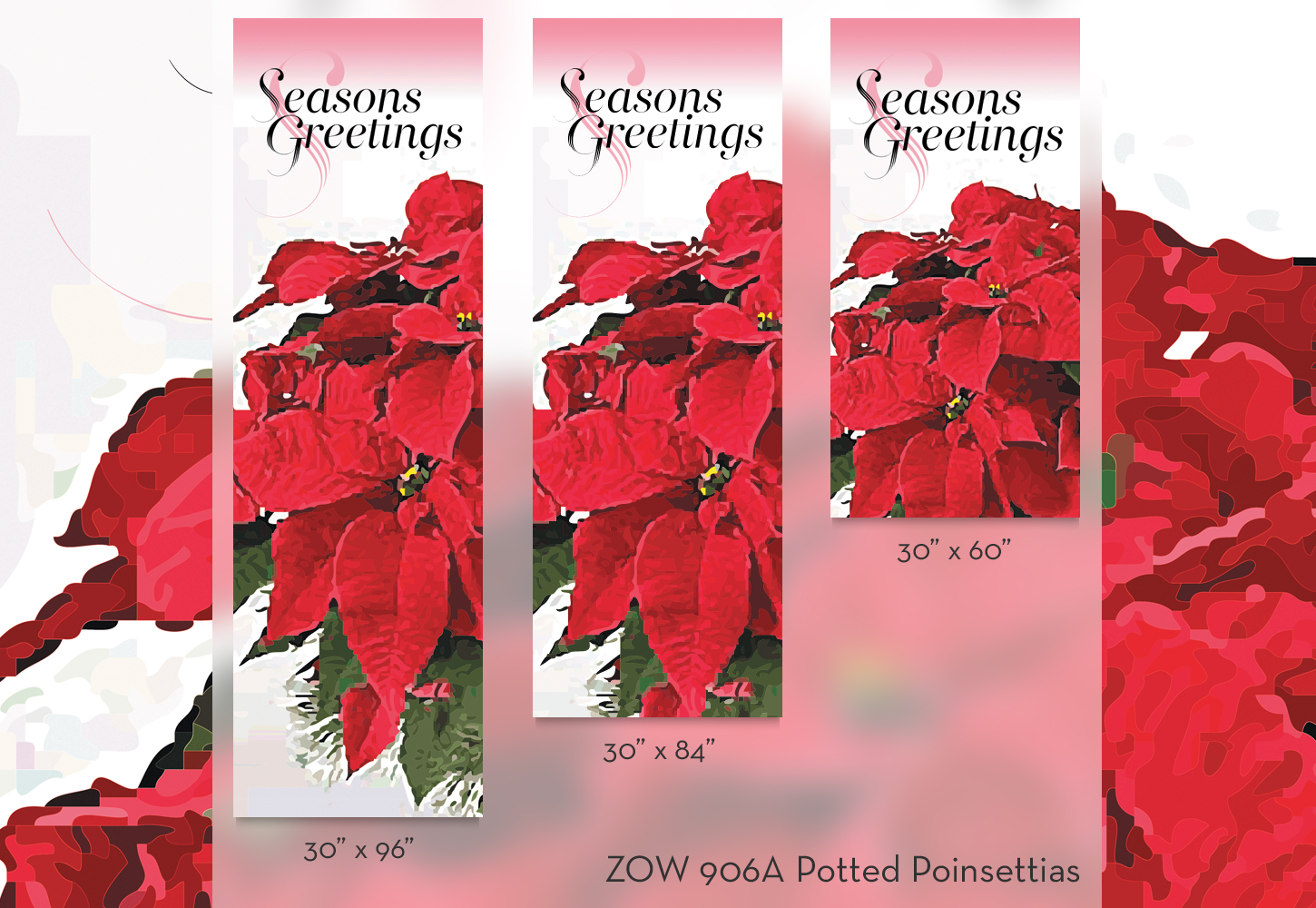 ZOW 906A Potted Poinsettias