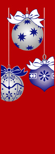 zow 911R Blue & Silver Ornaments