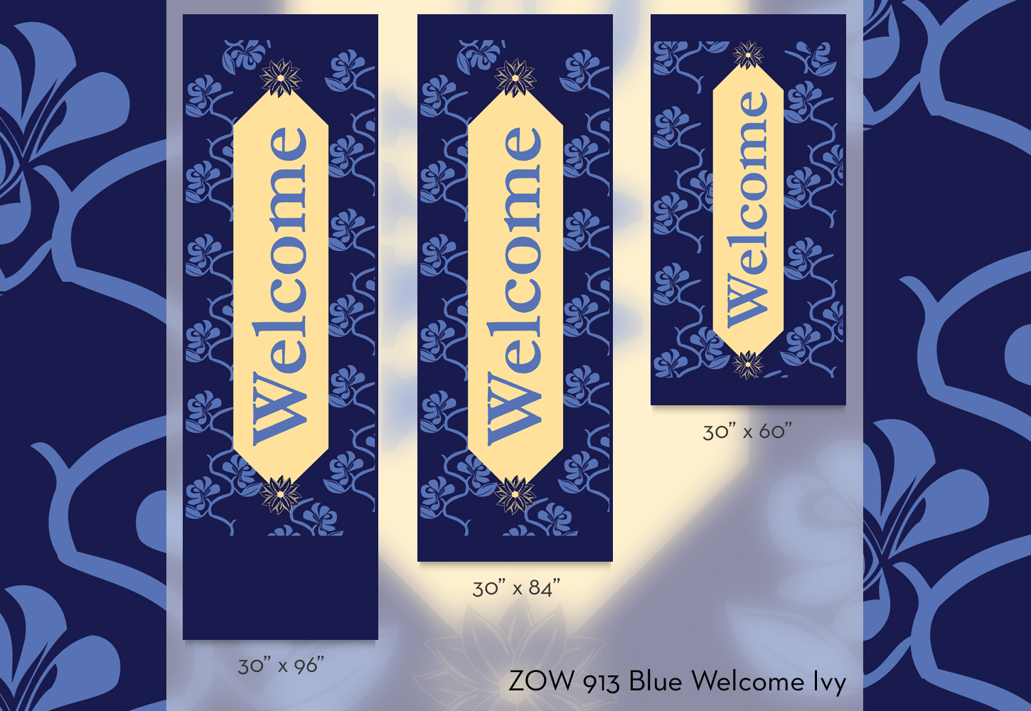 ZOW 913B Blue Welcome Ivy ZOW 913B Blue Welcome Ivy
