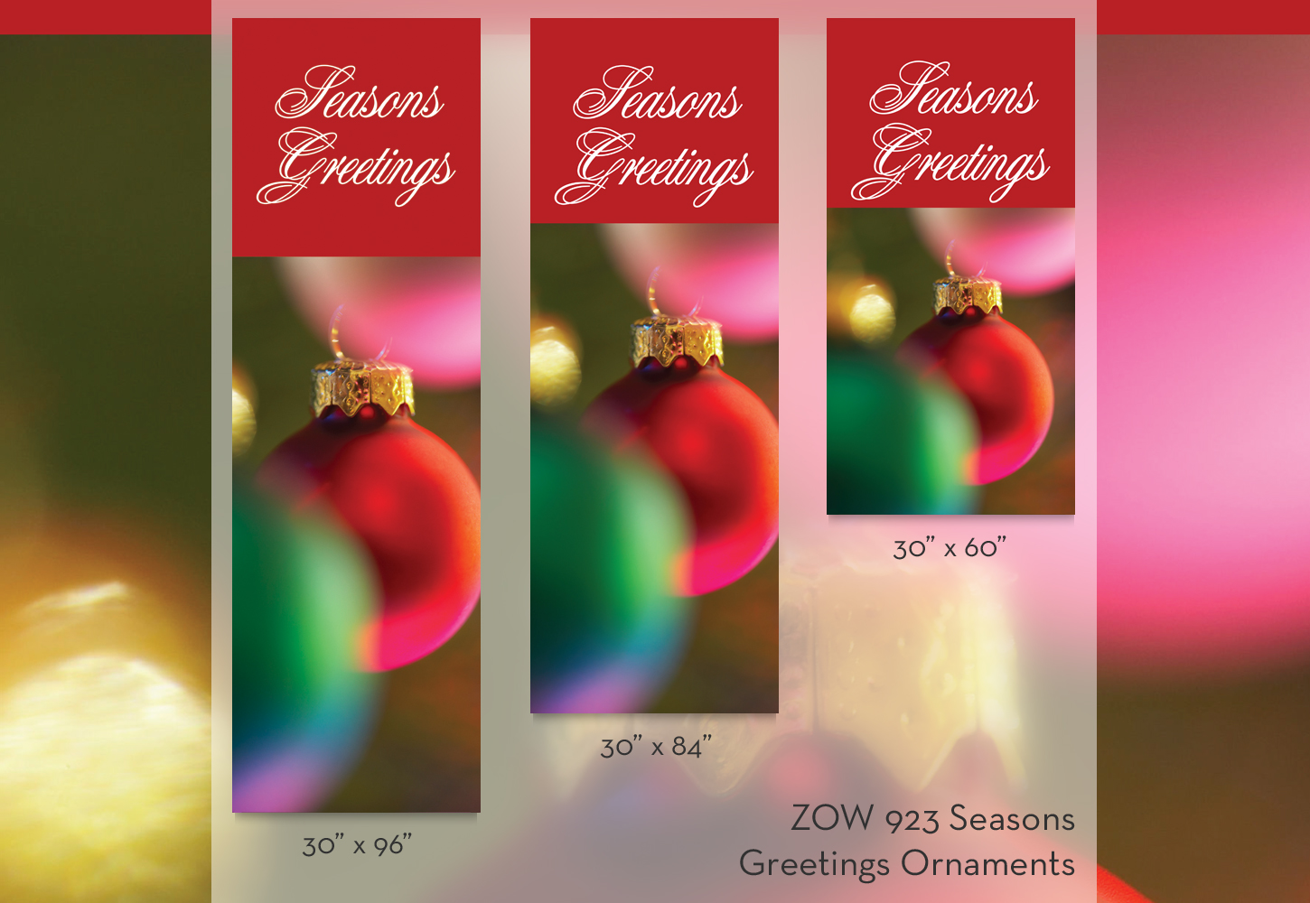 ZOW 923 Seasons Greetings Ornaments ZOW 923 Seasons Greetings Ornaments