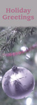 zow 924 Holiday Greetings Silver Ornament