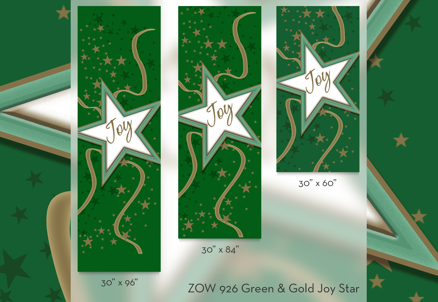 ZOW 926 Green & Gold Joy Star