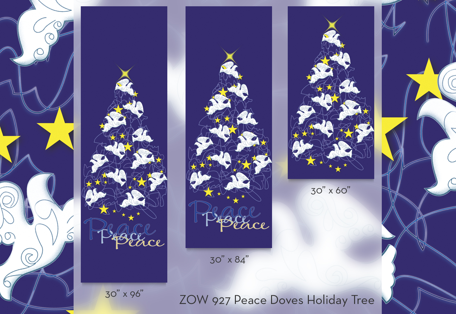 ZOW 927 Peace Doves Holiday Tree