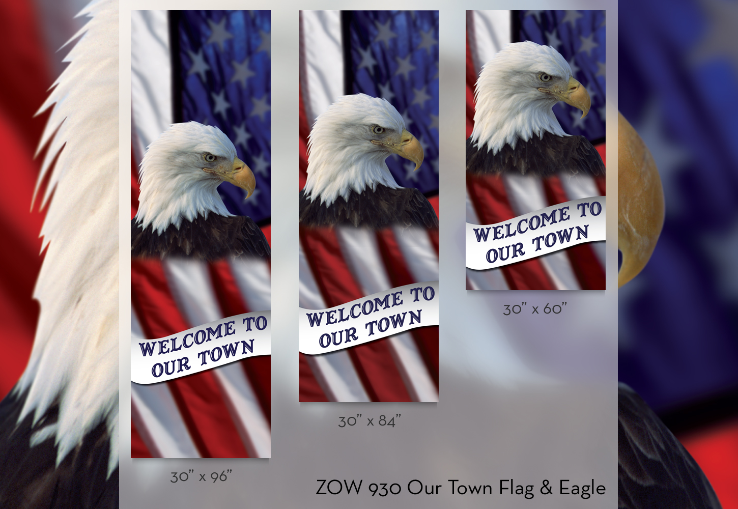 ZOW 930 Our Town Flag & Eagle ZOW 930 Our Town Flag & Eagle
