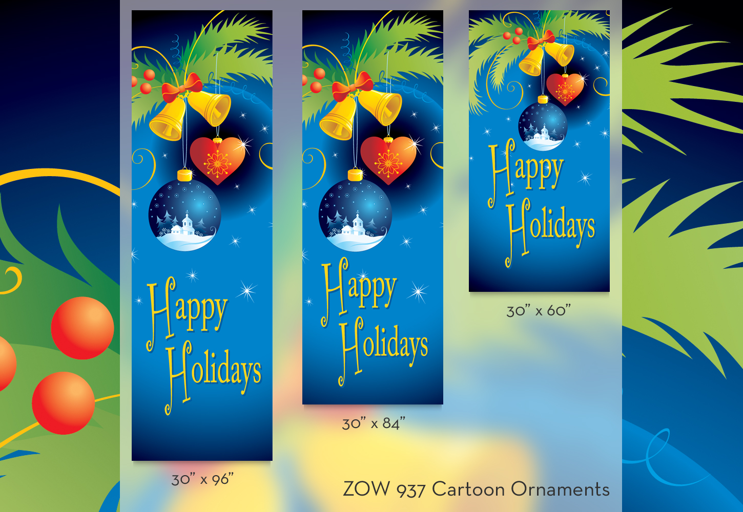 ZOW 937 Cartoon Ornaments