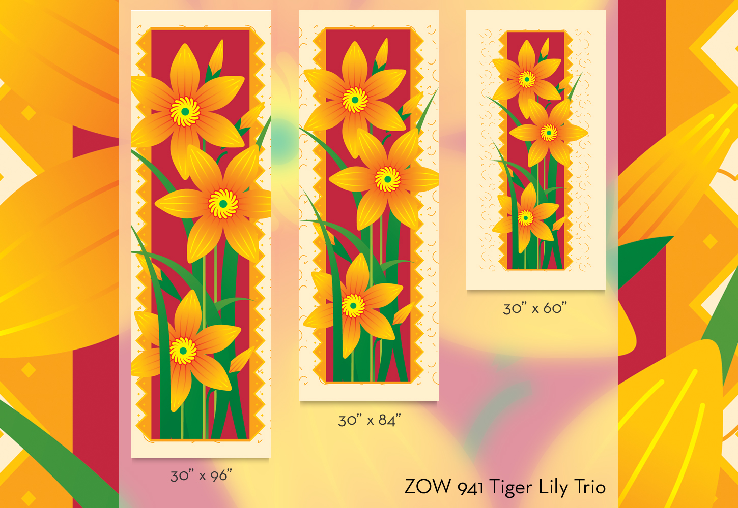 ZOW 941 Tiger Lily Trio