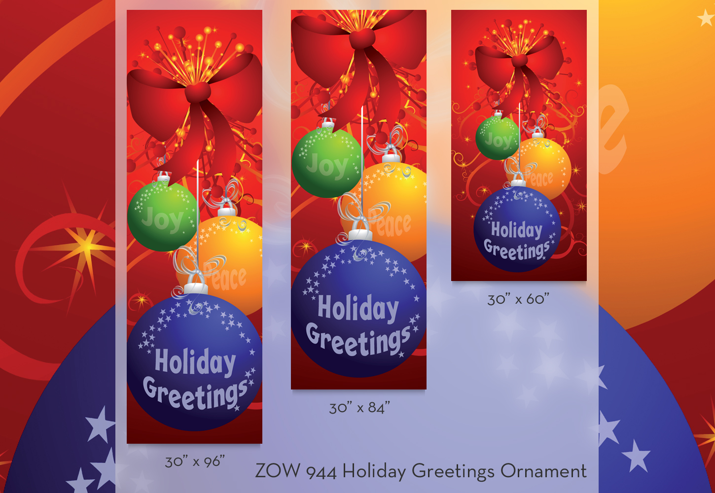 ZOW 944 Holiday Greetings Ornament