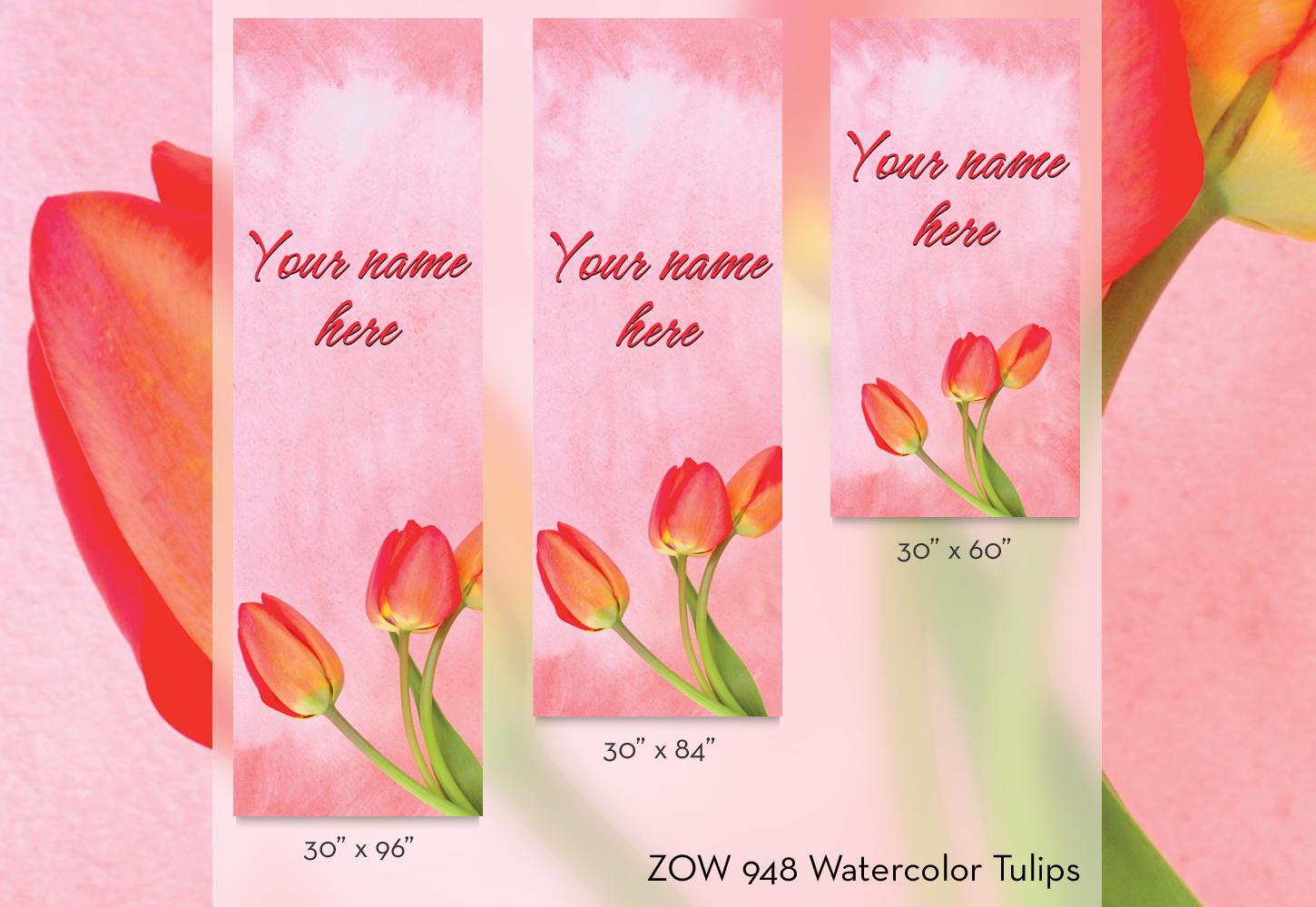 ZOW 948 Watercolor Tulips
