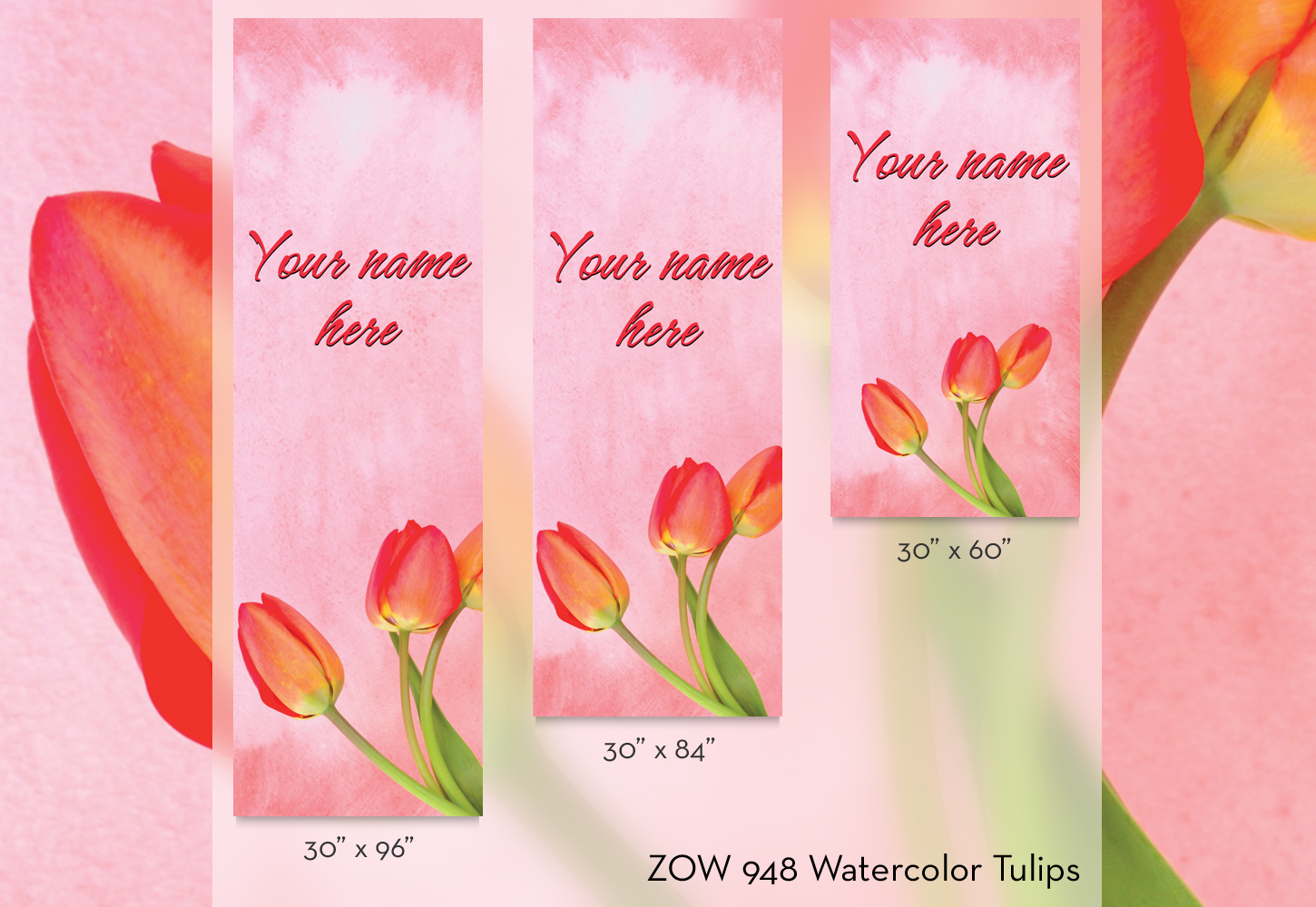 ZOW 948 Watercolor Tulips ZOW 948 Watercolor Tulips