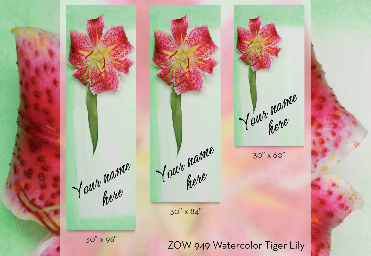 ZOW 949 Watercolor Tiger Lily