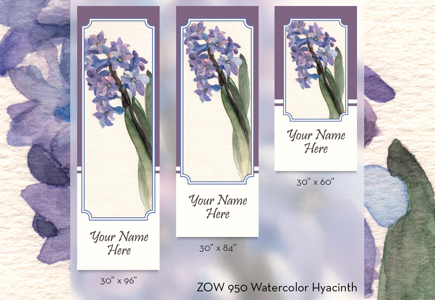 ZOW 950 Watercolor Hyacinth