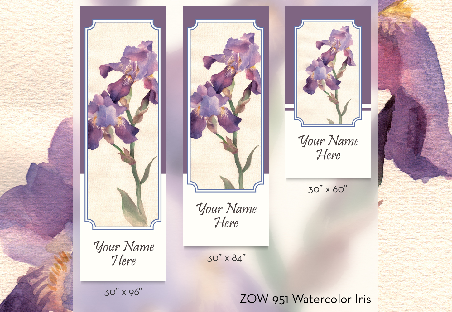 ZOW 951 Watercolor Iris