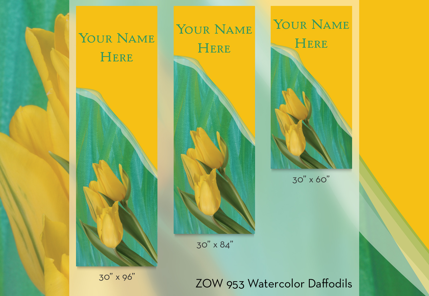 ZOW 953 Watercolor Daffodils ZOW 953 Watercolor Daffodils