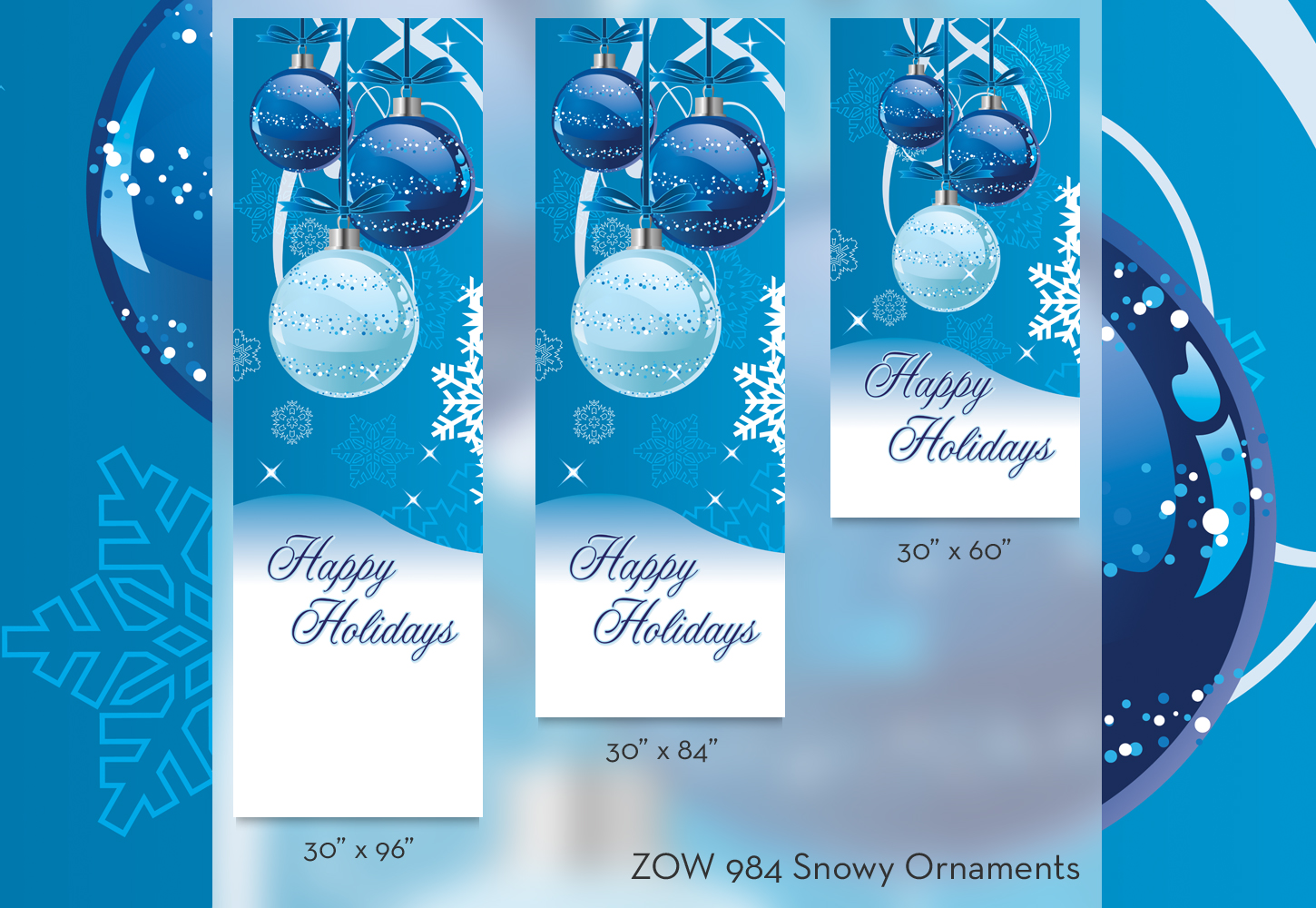 ZOW 984 Snowy Ornaments ZOW 984 Snowy Ornaments
